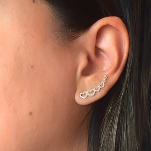Brinco earcuff coração